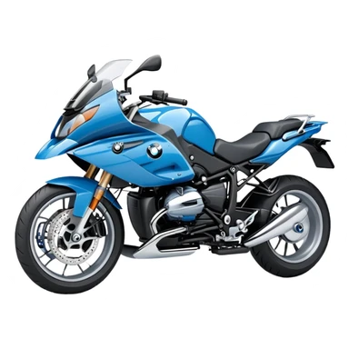 blue BMW motorcycle sticker
