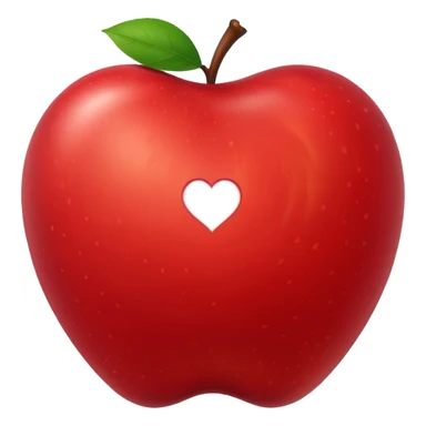 Apple Heart sticker