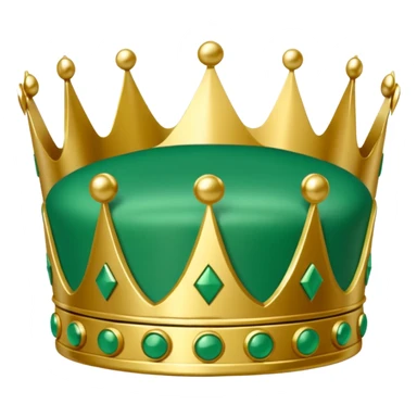 Green Domino crown sticker