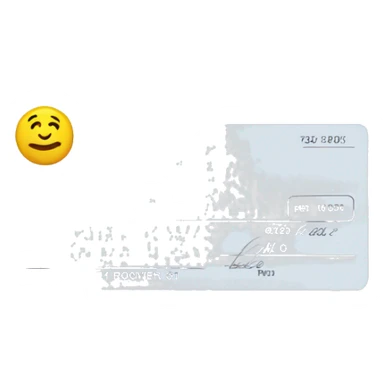 Bank check sticker