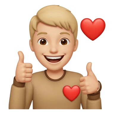 Add these three emojis = 😂+ ❤️ + 👍 sticker