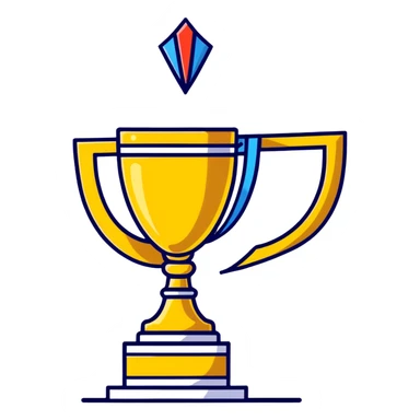 championship trophy sticker