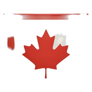 rectangular canadian flag sticker