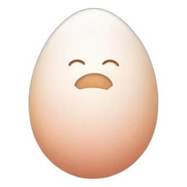 blushed egg in twemoji style sticker