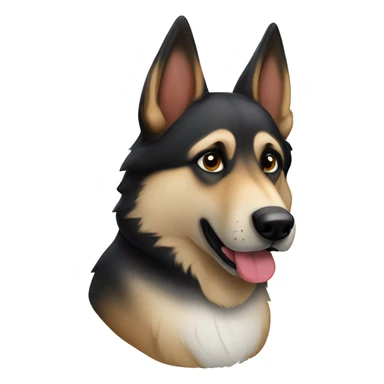German Shepard husky  sticker
