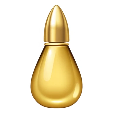 Gold drop of nail polish   sticker