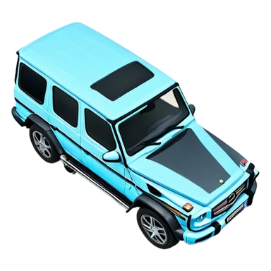 Light blue Mercedes G wagon sticker