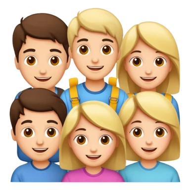 Quiz with happy people  sticker