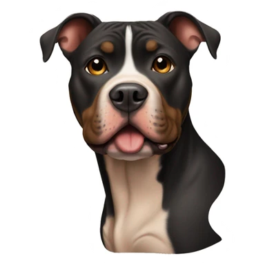 Black and Tan pitbull sticker