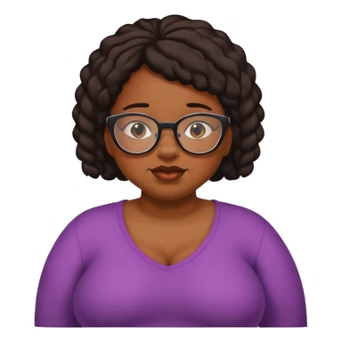 ugly black girl with glasses and fat butt sticker