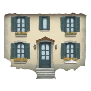 Maison dans pré sticker