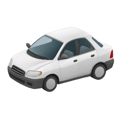 Une voiture accidentée sticker
