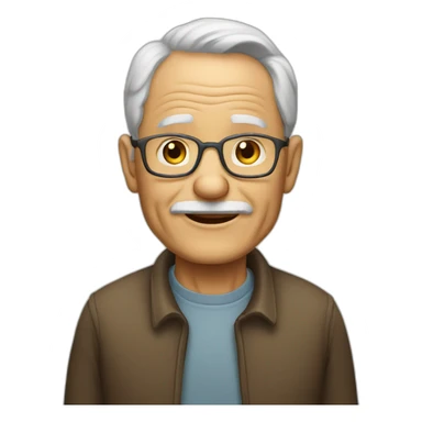 old boomer man sticker