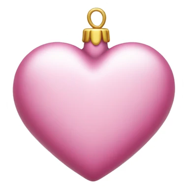 Pink Christmas Heart sticker
