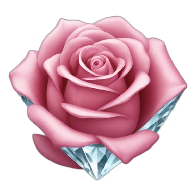 rose shaped diamond sticker