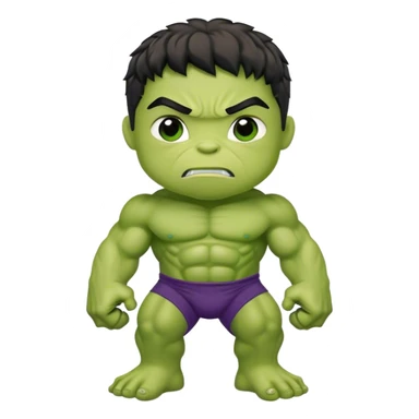 Super hero hulk kid sticker