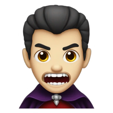 dracula fangs sticker