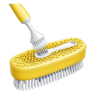 Pollen on a toothbrush sticker