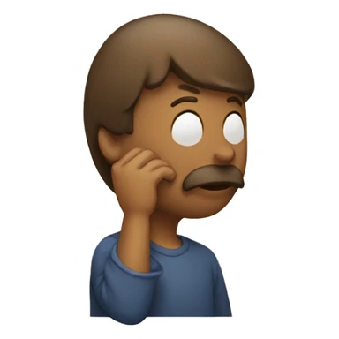 Man shushing  sticker