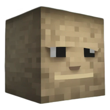 Block de terre minecraft  sticker