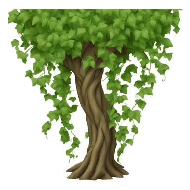 Vines wrapping around a tree sticker