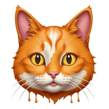 Chat roux avec tubes de peinture qui samuse sticker