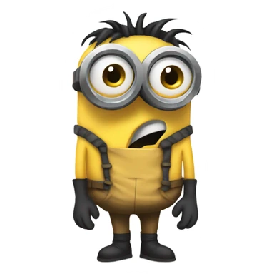 shivering cold minion sticker