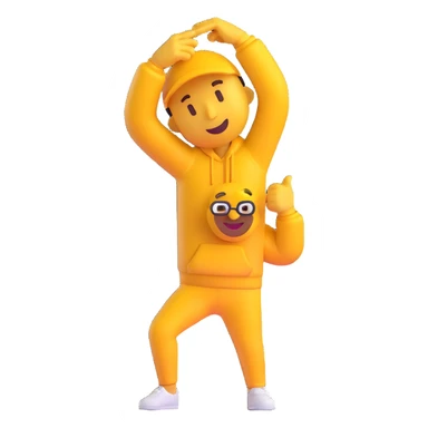 League of Legends champion dabbing 3D emoji style sticker
