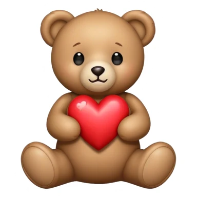 osito con corazón  sticker