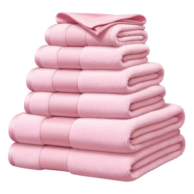 Light pink stacked towels sticker