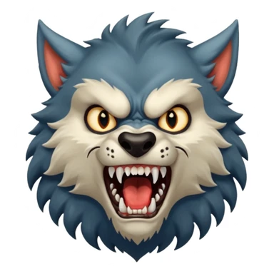 Werewolf – Furry wolf-man mid-roar sticker