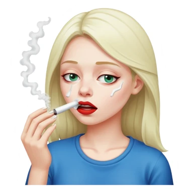 Girl snorting coke sticker