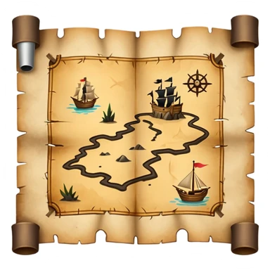 Treasure Map sticker