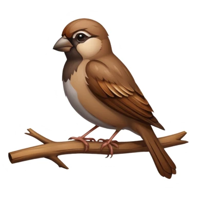 Sparrow father died and the sparrow is crying sticker