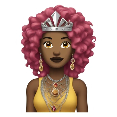Use my image i am Deborah as a Queen of rock with jewelry sticker