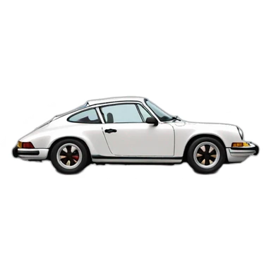 Porsche 911 1976 side view sticker