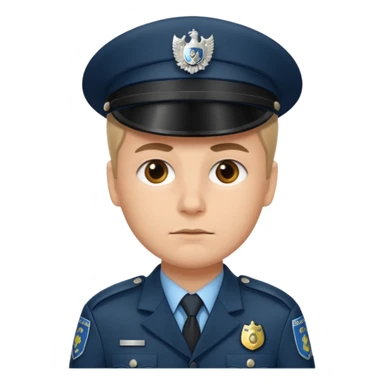 German police var sticker