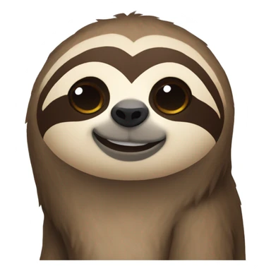 sloth saying i miss you sticker