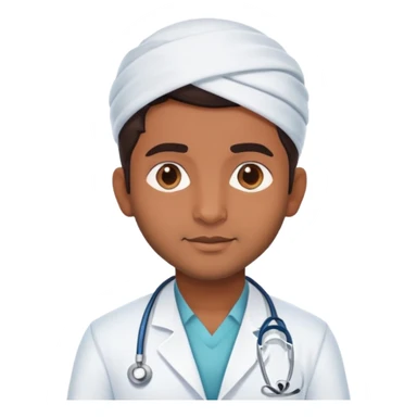 Cute Indian male doctor  sticker