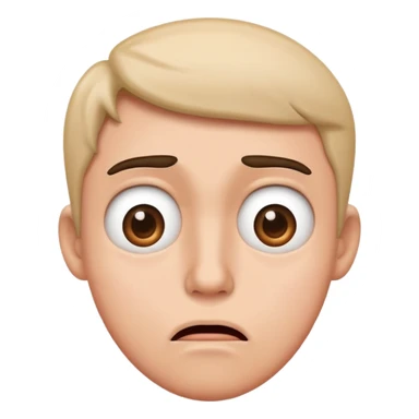 a confused but funny face expressing concern  sticker