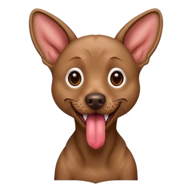 Xoloitzcuintle Dog silly expression with tongue sticking out sticker
