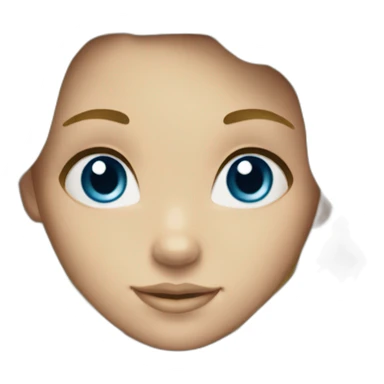 Mermaid with blonde hair and blue eyes sticker