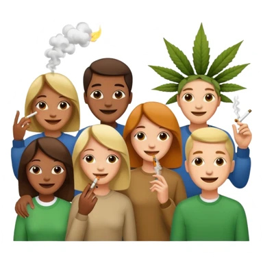 Sinners smoking weed sticker