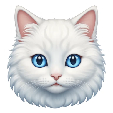 Un chat blanc sticker
