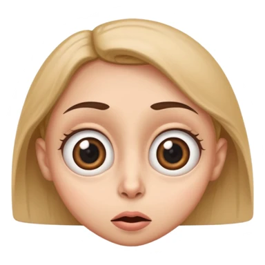 Funny caricature style cartoon, big eyes,  sticker