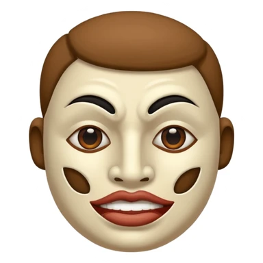 A gut wiht a hous of mony mask on sticker