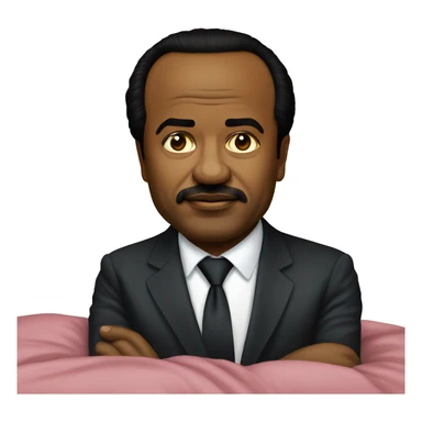Paul Biya sur un lit sticker