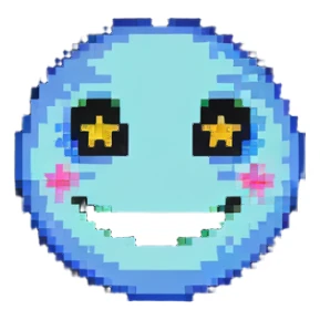 smiling face with star eyes emoji sticker