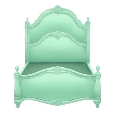 Mint green marie antoinette bed  sticker