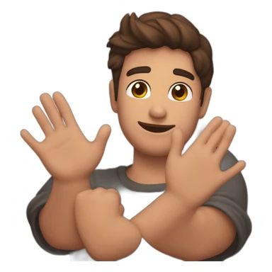 Una mano asiendo un corazon con sus manos sticker